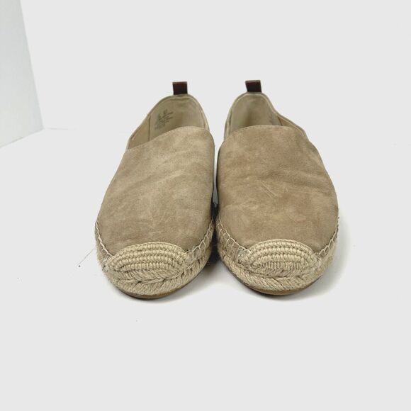 Sam Edelman Khloe Beige Suede Leather Espadrilles Shoes Size 8.5 Womens Jute - Picture 3 of 8